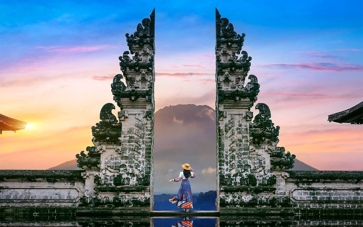 Gates of Heaven at Lempuyang Temple